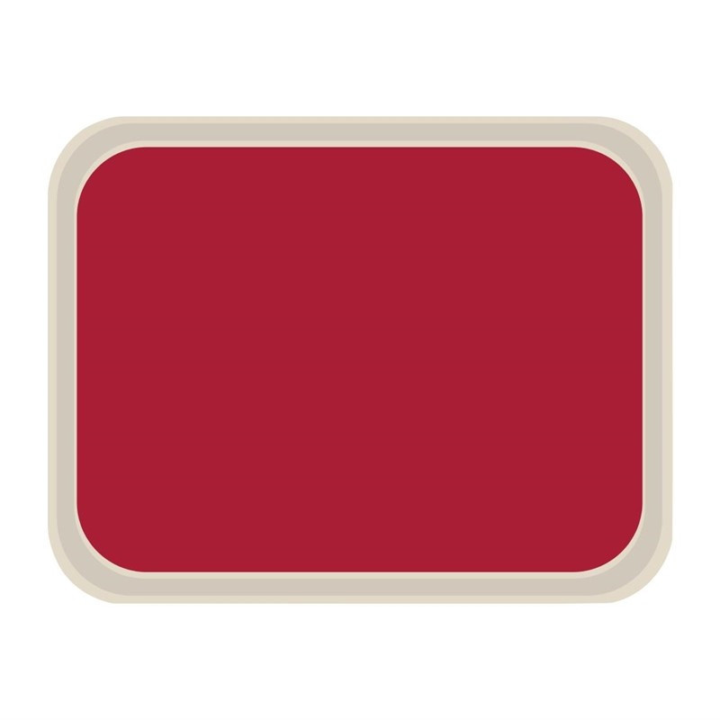 Standard Polyester Service Tray 470x360mm Red - Roltex - Fourniresto