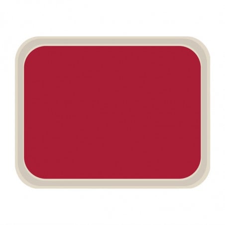 Standard Polyester Service Tray 470x360mm Red - Roltex - Fourniresto