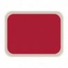 Standard Polyester Service Tray 470x360mm Red - Roltex - Fourniresto