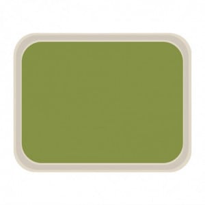 Standaard polyester serveerblad 470x360mm groen - Roltex - Fourniresto