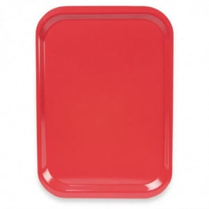 Plateau de Service en Polyester Trapèze GN 500x325mm Rouge - Roltex - Fourniresto