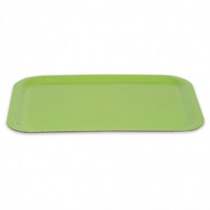 Trapezoidal Polyester Service Tray GN 500x325mm Green - Roltex - Fourniresto