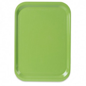 Trapezoidal Polyester Service Tray GN 500x325mm Green - Roltex - Fourniresto