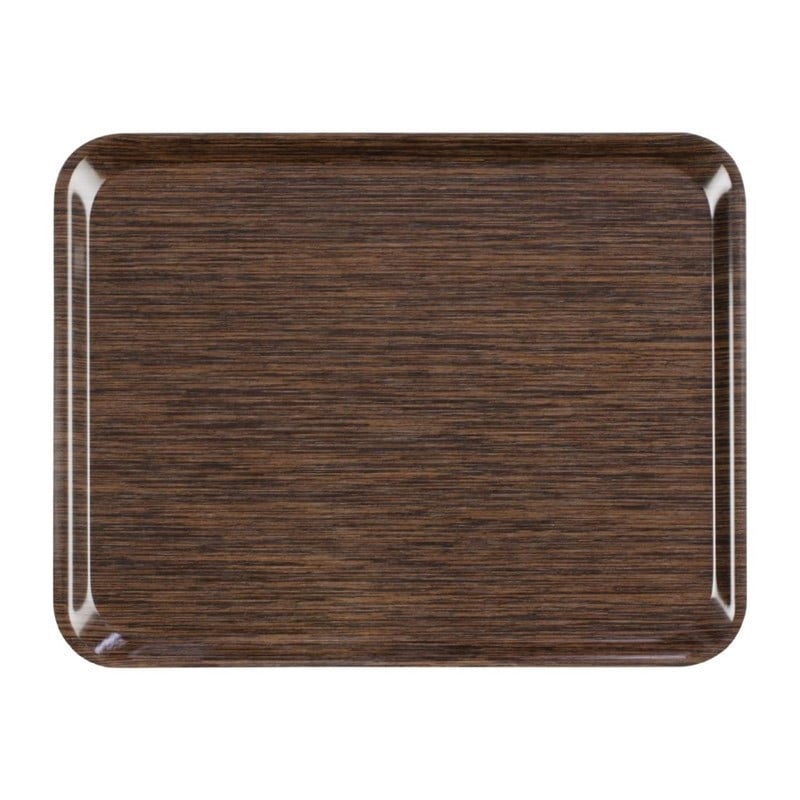 Plateau de Service en Mélamine Self 46x36cm Wengé - Roltex - Fourniresto