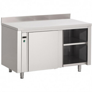 Verwarmde Kast in Roestvrij Staal met Achterwand - L 2000 x D 700mm - Gastro M