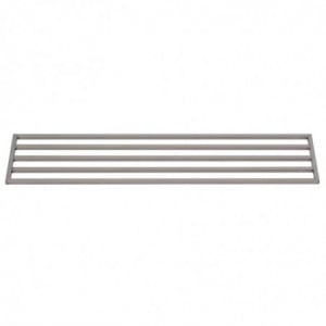 Wandplank met gaatjes van roestvrij staal - L 1800 x 400mm - Gastro M