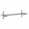 Geperforeerde Wandplank van Roestvrij Staal - L 1800 x 400mm - Gastro M