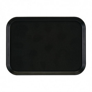 Rectangular Non-Slip Fiberglass EpicTread Black Tray 350mm - Cambro - Fourniresto