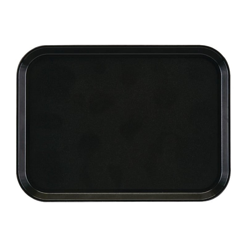 Plateau Rectangulaire Antidérapant en Fibre de Verre EpicTread Noir 350mm - Cambro - Fourniresto