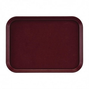 Rectangular Non-Slip Fiberglass EpicTread Bordeaux Tray 350mm - Cambro - Fourniresto