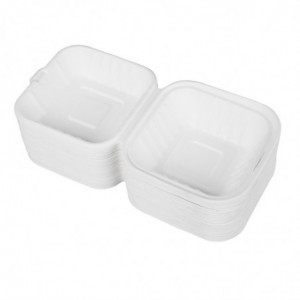 Boîtes À Hamburger Compostables - P 153mm - Lot de 500 - Fiesta Green