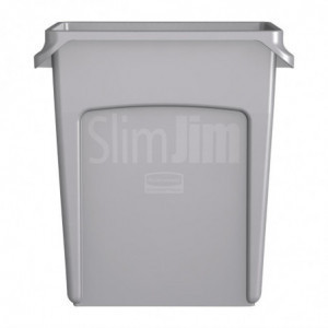 Plastic Slim Jim afvalbak - 60L - Rubbermaid