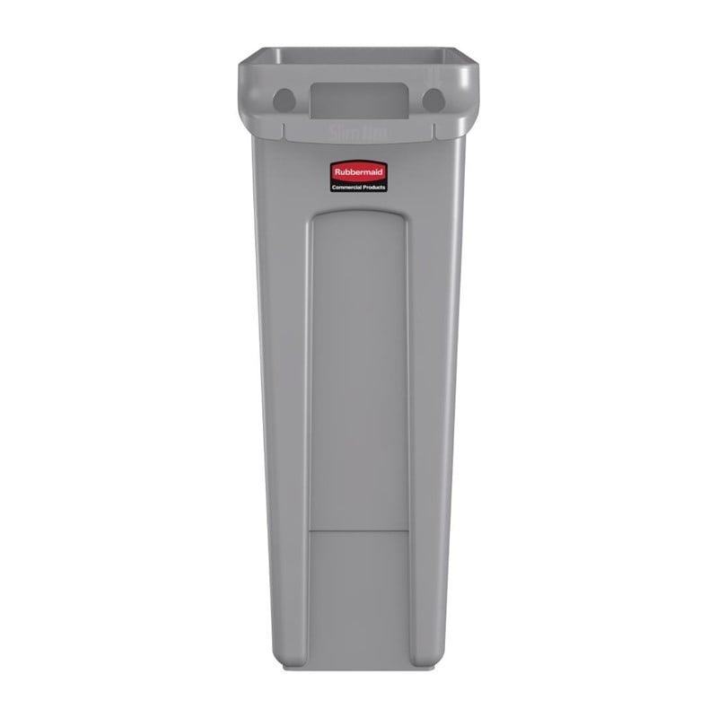 Grijze Slim Jim-container - 87L - Rubbermaid