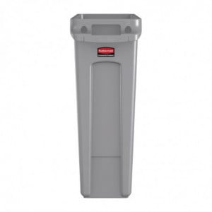 Grijze Slim Jim-container - 87L - Rubbermaid