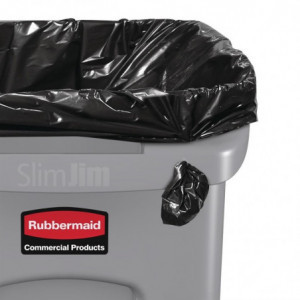 Grijze Slim Jim-container - 87L - Rubbermaid