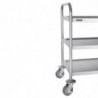 Chariot De Débarrassage en Inox - 3 Niveaux - L 710 X P 405mm - 128Kg - Vogue