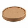 Lids for Microwaveable Recyclable Kraft Soup Bowls 225ml and 350ml - Pack of 500 - Colpac