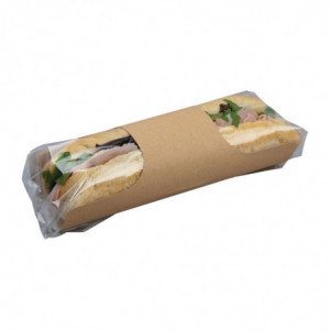 Recyclable Kraft Baguette Zakjes Clasp Clip - Set van 500 - Colpac