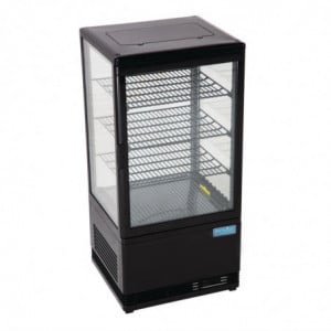 Schwarze Kühlvitrine Serie C - 68 L - Polar