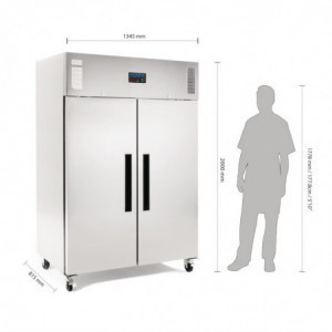 Negatieve Koelkastkast Gn Dubbele Deur Serie G - 1200L - Polar - Fourniresto