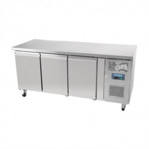 Gekoelde werkbank met 3 deuren Serie U - 417L - Polar - Fourniresto