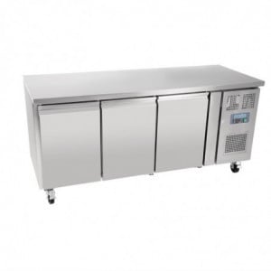 Gekoelde werkbank met 3 deuren Serie U - 417L - Polar - Fourniresto