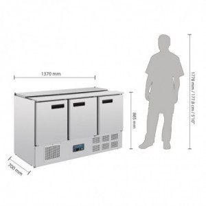 Gekühlter Salatbuffet Serie G - 368L - Polar - Fourniresto