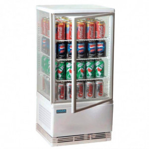 White Refrigerated Display Case Series C - 68 L - Polar