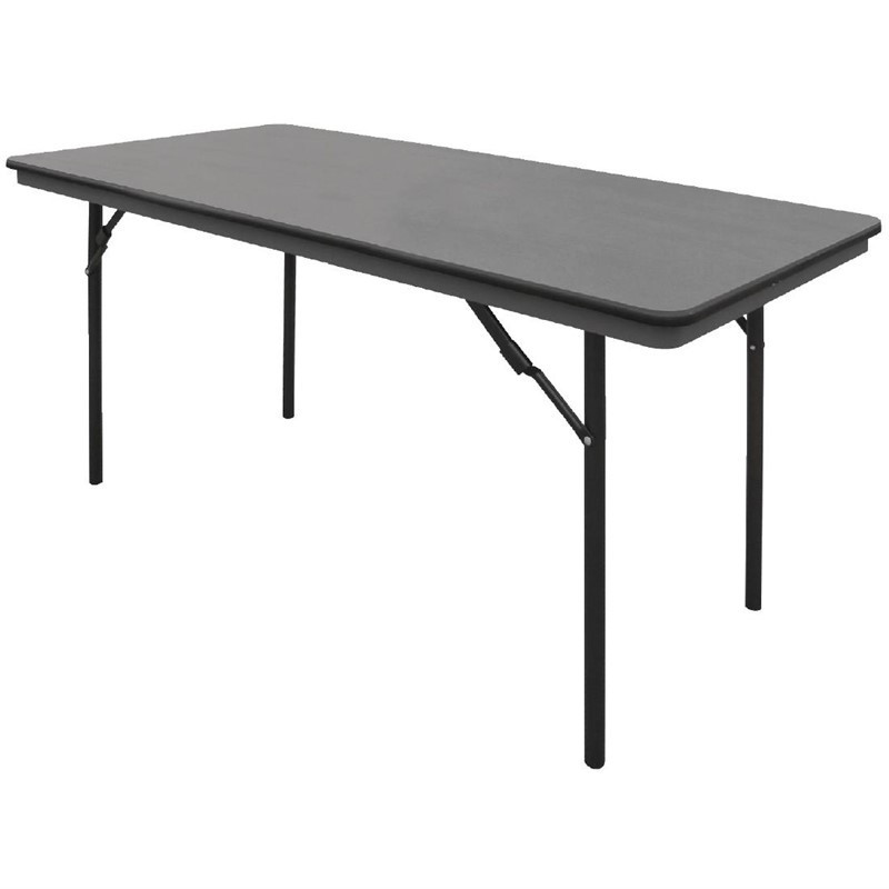 Rechthoekige opvouwbare grijze tafel van ABS - 1520 mm - Bolero - Fourniresto