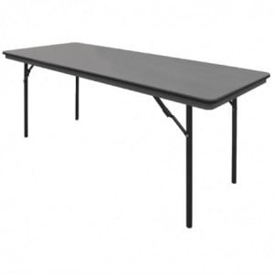 Rechthoekige opvouwbare grijze tafel van ABS - 1830 mm - Bolero - Fourniresto