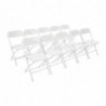 Opvouwbare witte stoelen - Bolero - Fourniresto