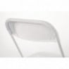 Opvouwbare witte stoelen - Bolero - Fourniresto