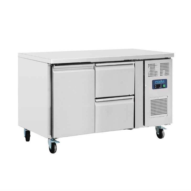 Gekoelde tafel 1 deur 2 laden - 228 L - Polar - Fourniresto