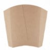 Medium compostable kraft French fry sleeves - Pack of 1000 - Colpac - Fourniresto