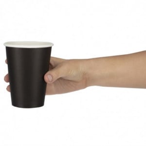 Disposable Black Hot Drink Cups - 340ml - Pack of 1000 - Fiesta