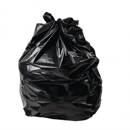 Small Black Bin Bags 25 L - Pack of 500 - Jantex