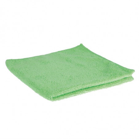 Chiffons Microfibres Verts - Lot de 5 - Jantex