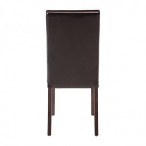 Chaises En Simili Cuir Noires - Bolero - Fourniresto