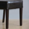 Comfortable Dark Brown Faux Leather Chairs - Bolero - Fourniresto