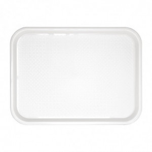 Plateau Fast Food En Plastique  Blanc 345 X 265Mm - Olympia KRISTALLON - Fourniresto