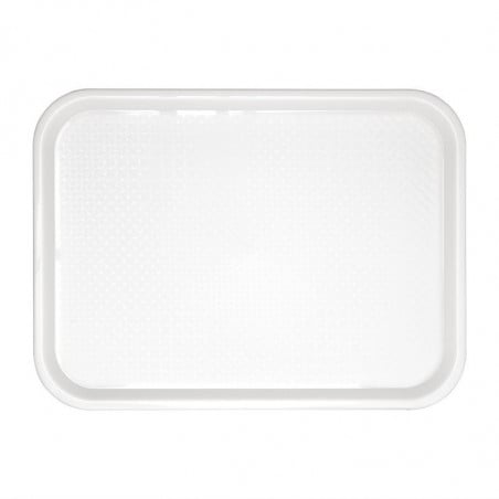 Plateau Fast Food En Plastique  Blanc 345 X 265Mm - Olympia KRISTALLON - Fourniresto