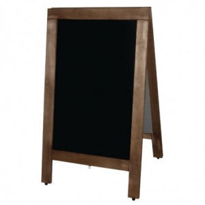 Bord Trottoir Houten Frame 850 X 500Mm - Olympia - Fourniresto