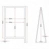 Bord Trottoir Houten Frame 850 X 500Mm - Olympia - Fourniresto