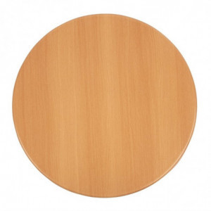 Round Table Top Beech Effect - Ø 600mm - Bolero