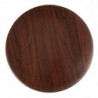 Plateau de Table Rond Marron Foncé - 600 mmm - Bolero