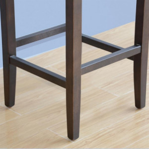 Bar Stools High in Faux Leather - Dark Brown - Bolero - Fourniresto