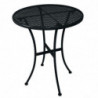 Table Bistro Ronde En Acier Ajouré - Noire - 600Mm - Bolero - Fourniresto