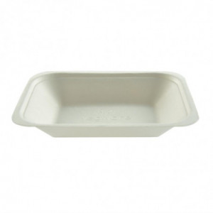 Pommes-Schalen aus Bagasse - P 175mm - Packung mit 500 - Vegware