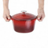 Runde rote Cocotte - 3,2L - Vogue