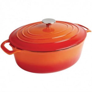 Cocotte Ovale Orange - 5L - Vogue